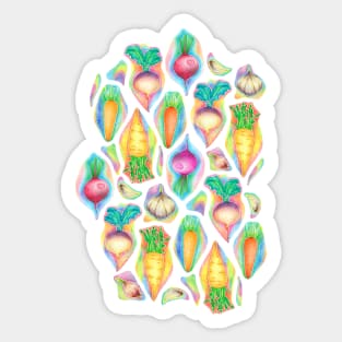 Rainbow Vegetables Sticker